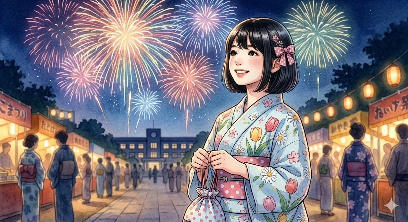 夏休みの宿題を終わらせてお盆を満喫