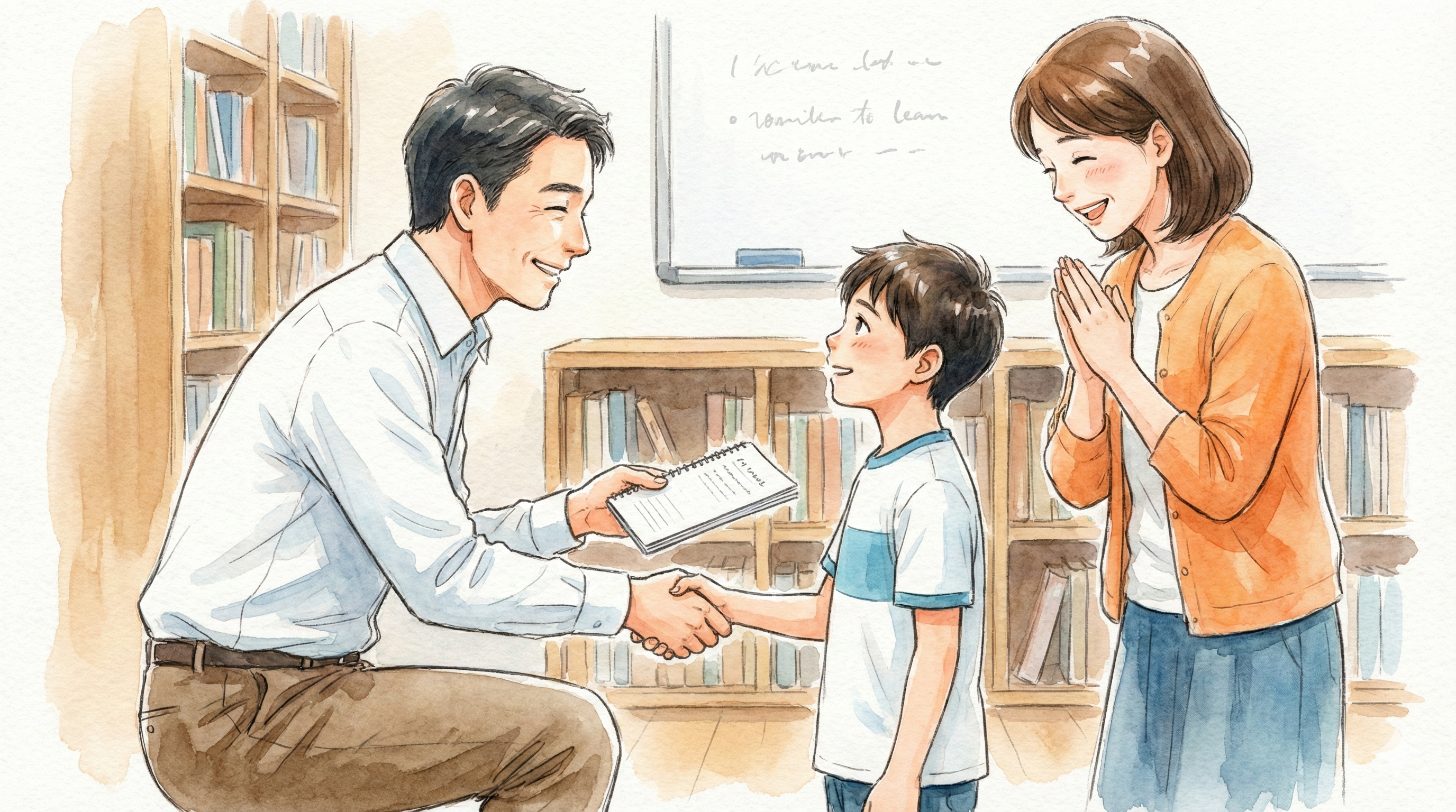 Tutor helping student